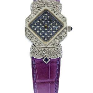 Moussaieff 'Actuelle' Lady's 18k White Gold, Diamond and Sapphire Set Wristwatch