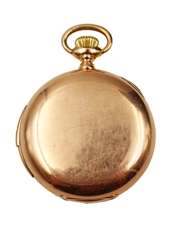 5 Minute 1/4 Repeating 14k Yellow Gold H.R. Ekegren, Copenhagen Open Face Pocket Watch c. 1900