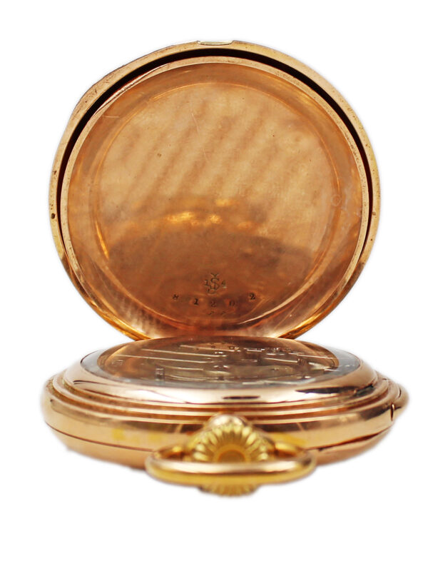 5 Minute 1/4 Repeating 14k Yellow Gold H.R. Ekegren, Copenhagen Open Face Pocket Watch c. 1900