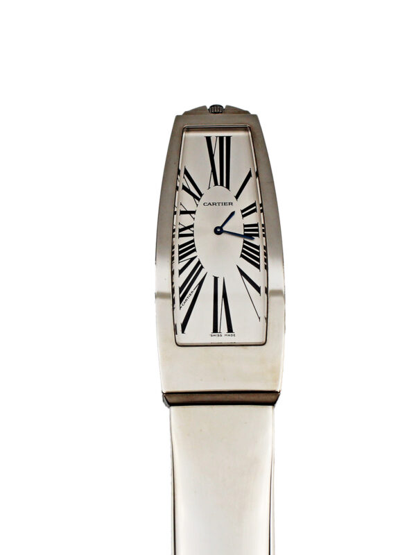 Cartier Platinum Plated Ltd Edition Knife Letter Opener with Watch. No. 1976/2000