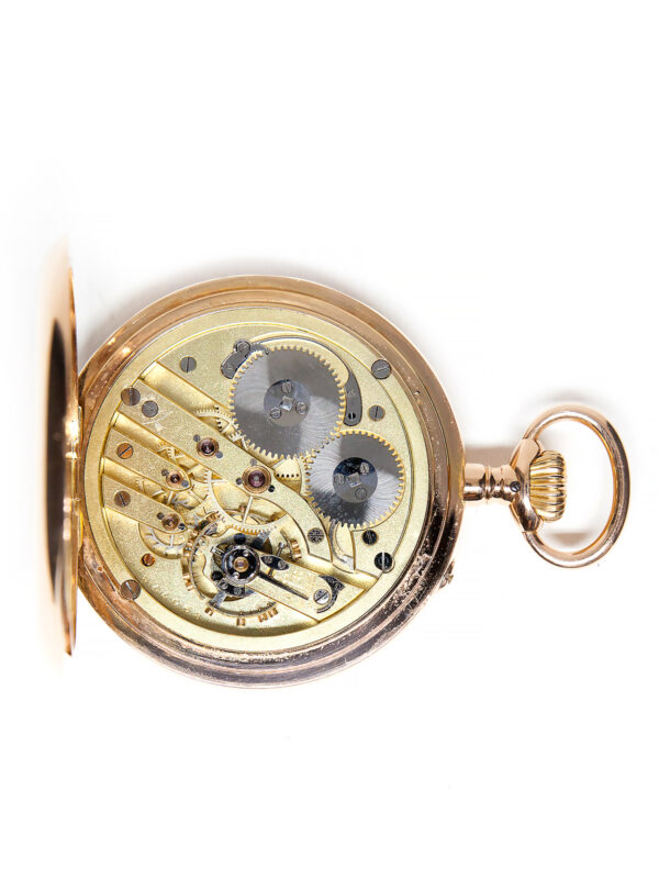 IWC for Isidoro Marx 18k Yellow Gold Keyless Open Face Pocket Watch c. 1900s