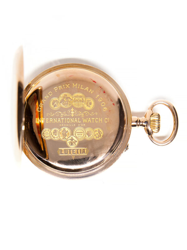 IWC for Isidoro Marx 18k Yellow Gold Keyless Open Face Pocket Watch c. 1900s