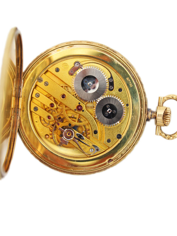 IWC 14k Yellow Gold 50mm Open Face Case Pocket Watch c. 1915