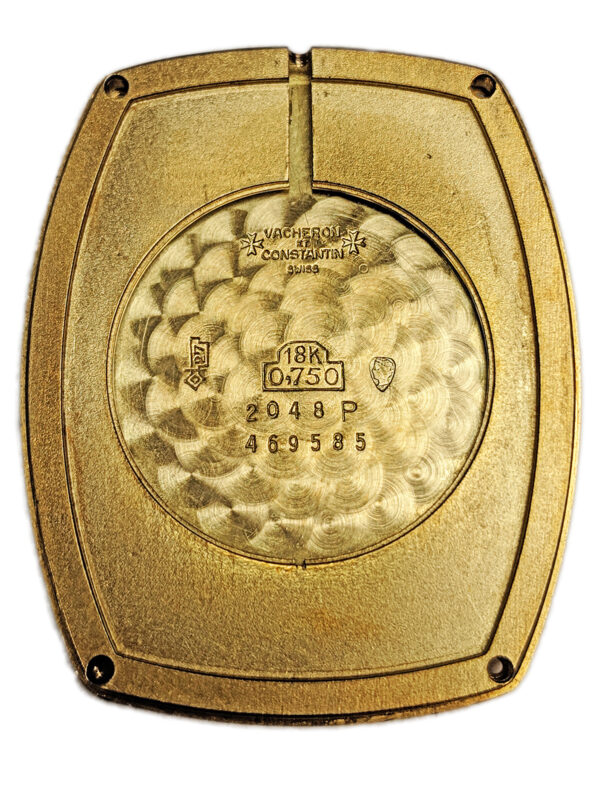 Vacheron & Constantin 18k Yellow Gold & Malachite Cushion-Shaped Pocket Watch c. 1970s, Ref 2048P