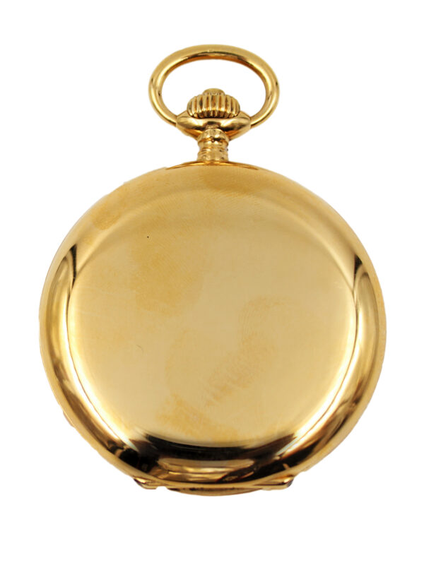 Longines 18k Yellow Gold 54mm Hunter Case Pocket Watch c. 1900s