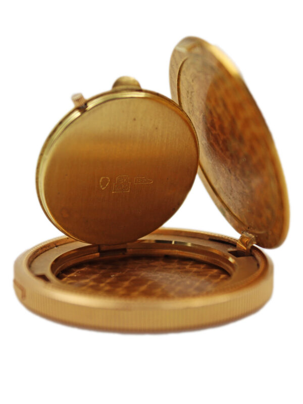 Rolex "Cellini" Rare 18k Yellow Gold $20 Coin Pocket Watch w/ Original Bill of Sale & Pouch, Ref 3612