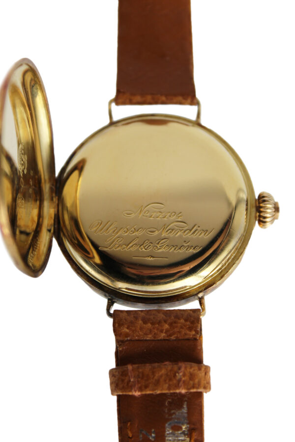 Ulysse Nardin 18k Yellow Gold 34mm Single Button Chronograph Wristwatch
