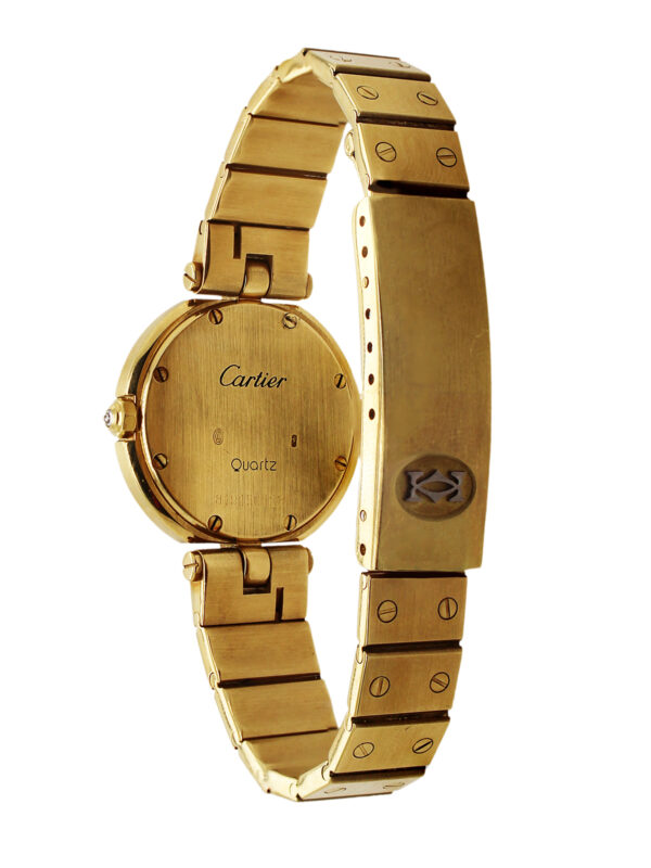 Cartier "Santos Ronde" 18k Yellow Gold Quartz Bracelet Watch w/ Diamond Indexes, Ref W3315