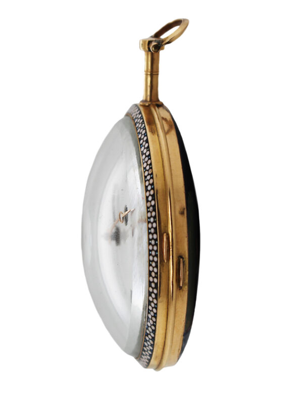 Breguet a Paris 18k Yellow Gold & Enamel Open Face Keywind Pocket Watch c. 1810s