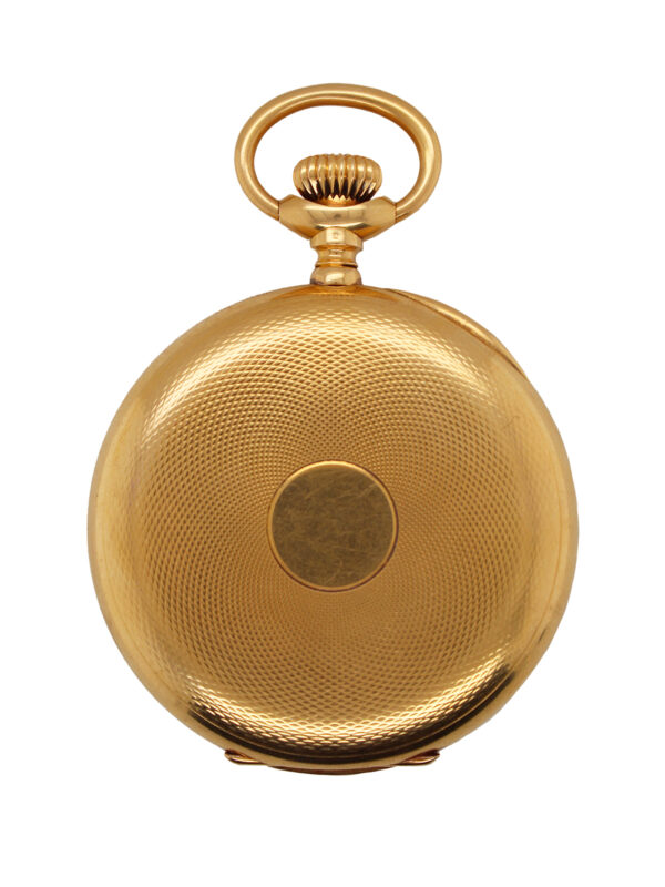 Patek Philippe “Chronometro Gondolo” 18k Yellow Gold Open Face Pocket Watch, Complete 56mm