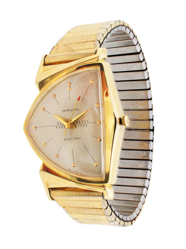 Hamilton "Pacer" Electric 14K Yellow Gold Bracelet Watch, c. 1957