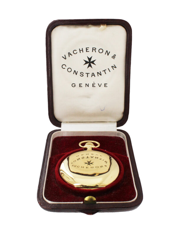 Vacheron & Constantin 18k Yellow Gold Chronometer Hunting Case Pocket Watch c. 1920s, 53mm 110g