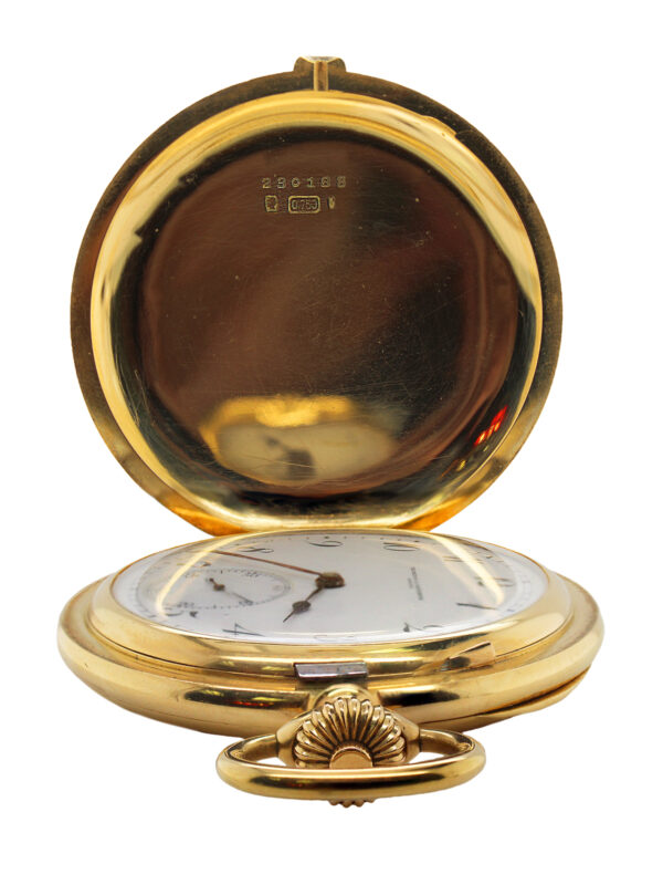 Vacheron & Constantin 18k Yellow Gold Chronometer Hunting Case Pocket Watch c. 1920s, 53mm 110g