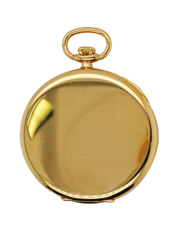 Rolex "Cellini" 18k Yellow Gold Open Face Pocket Watch c. 1990s, Ref 3761, 63.8g 48mm