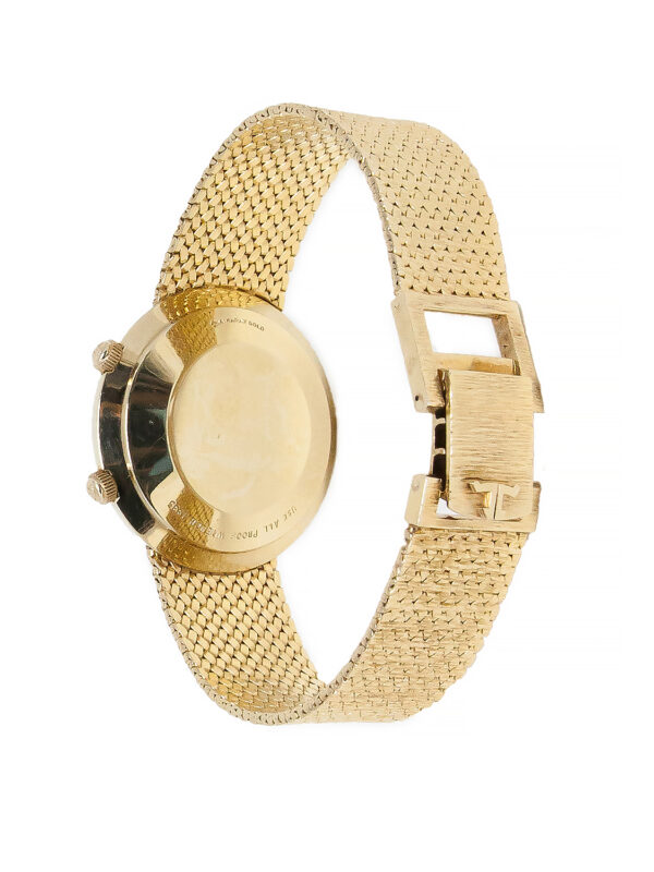 LeCoultre "Memovox" 14k Yellow Gold Auto-Date Bracelet Watch with Alarm c. 1960s