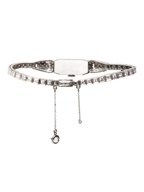 Gruen "Precision" 14k White Gold, Platinum & Diamond (~ 2.75ct) Ladies' Bracelet Watch c. 1950's