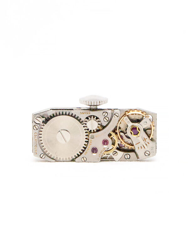 Gruen "Precision" 14k White Gold, Platinum & Diamond (~ 2.75ct) Ladies' Bracelet Watch c. 1950's