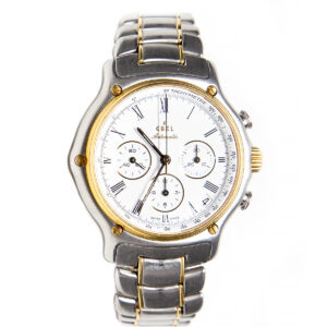 Ebel 1911 (Ref 1134901) 18k Yellow Gold & Stainless Steel Auto-date Chronograph Bracelet Watch