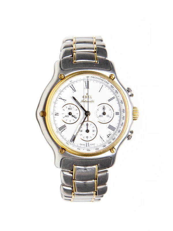 Ebel 1911 (Ref 1134901) 18k Yellow Gold & Stainless Steel Auto-date Chronograph Bracelet Watch