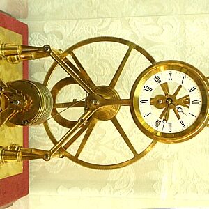 A Wheel Two Week Duration English Skeleton Timepiece