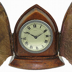 Cartier “Gothic” Desk Clock Cartier, movement by LeCoultre