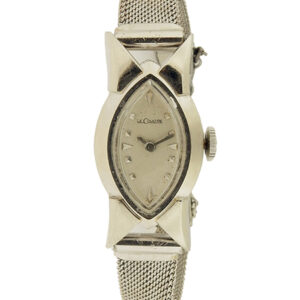 Jaeger LeCoultre 14k White Gold Vintage Bracelet Watch Ref no. 372C290