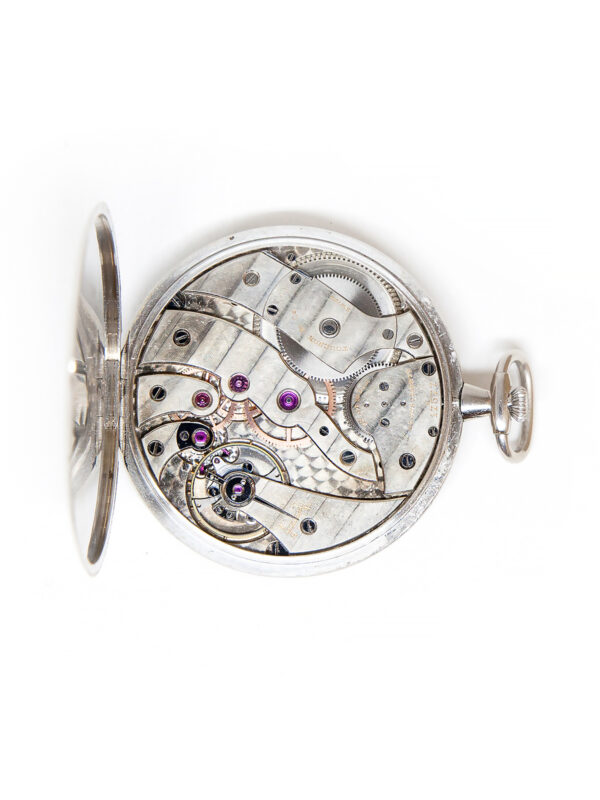 Touchon & Co. for Tiffany & Co. Platinum Ultra-thin Open Face Pocket Watch c. 1940s