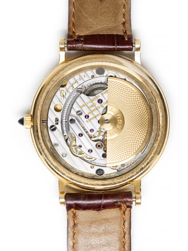 Breguet "Classique" (Ref 3310) 18k Yellow Gold Automatic Perpetual Calendar Wristwatch with Moonphase, Power Reserve, Box, Cert, Setting Pin, and Manual c. 1990s