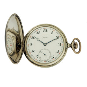 Elida .800 Silver Swiss Antique Hunter Pocket Watch