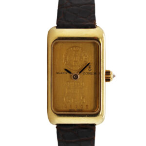 Corum 18k Yellow Gold and 999.9 Pure Gold 5g Ingot Bar Wrist Watch